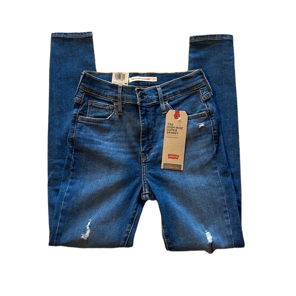 Levi's Denim - NWT 720 High-Rise Super Skinny Jeans - Waist 25 - Length 26